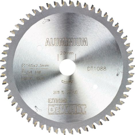 DeWalt Kreissägeblatt Handkr. 165/20 mm 54TFZ, EXTREME Kreissägeblatt für Tauchsägen