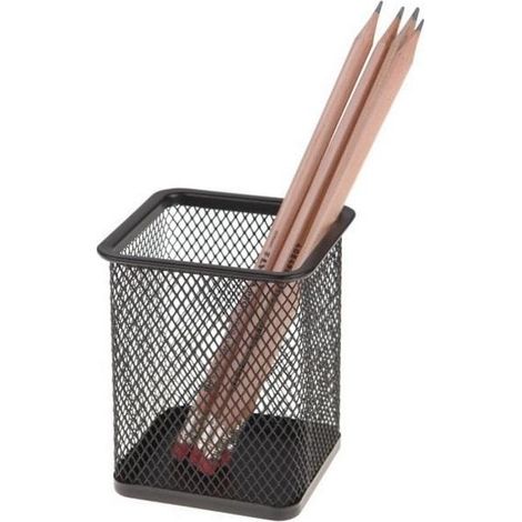Tazza organizer quadrata nera
