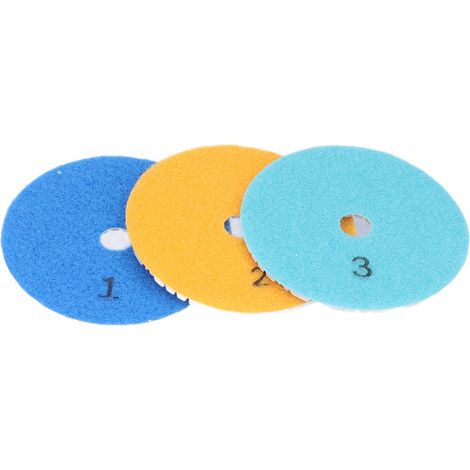 Kit de polissage diamanté 3 pièces (10 cm) pour marbre, terrazzo et béton. (1/5)