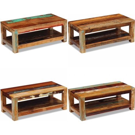 Table basse Bois de récupération massif 90x45x35 cm - Table Basse Vintage - Table Basse Design - Table Basse Industrielle - Table Basse Rustique - Meubles En Bois Récupéré - Home & Living (1/5)
