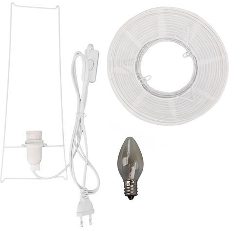 Paper Table Lamp, Modern and Minimalist Decorative Lantern, E14 Bulb, Bedside Lamp for Bedroom, Living Room, Cafe, EU Plug 100-240V (1/5)
