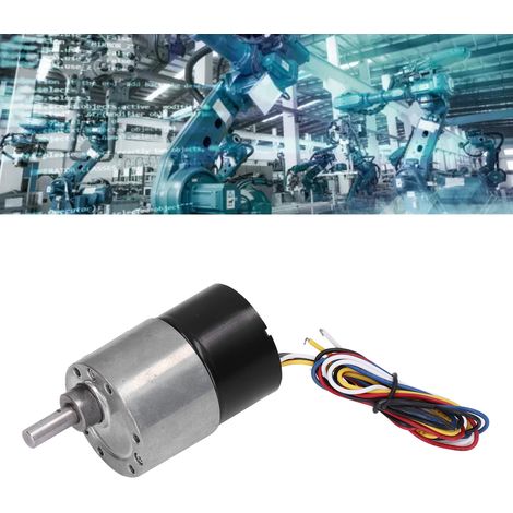Bürstenloser Gleichstrommotor JGB37-3525, lange Lebensdauer, geräuscharm, reversibel, mit Rückkopplung, 12 V DC, 600 U/min (1/5)