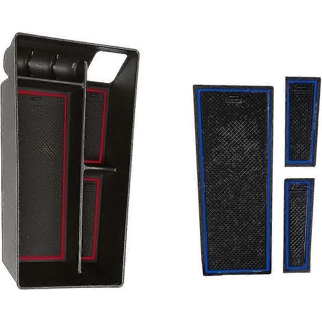 Für Mach-e 2022 Mittelkonsolen-Armlehnen-Staufachhalterung Innenraum-Organizer Handschuhfach-Einsatz Rot (1/3)