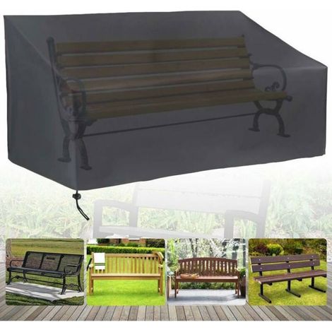 Housse Banc de Jardin 4 Places, Housse Banc Exterieur Patio, Oxford Housse de Protection pour Canapé (190x66x89cm) (1/4)