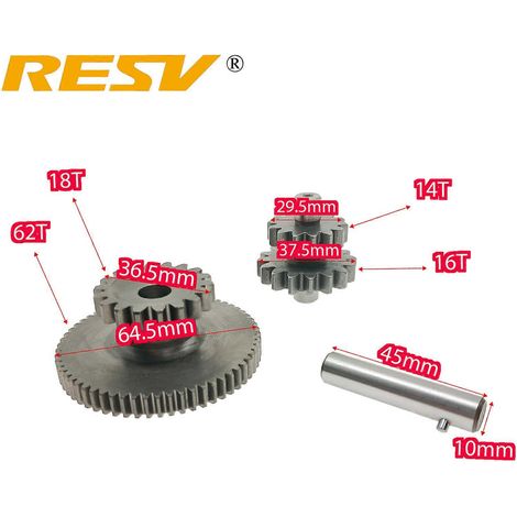 Adecuado para motor de arranque de motor HONDA CG125 CG200 CG250. Dientes: 18T, 16T, 17T, 49T, 60T, 62T (18T, 62T, 14T, 16T). (1/5)
