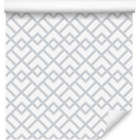 Papel pintado moderno con estampado geométrico para salón y dormitorio, 50x1000 cm. (1/5)