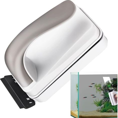 Nettoyant magnétique pour vitres d'aquarium - Aimant de nettoyage double