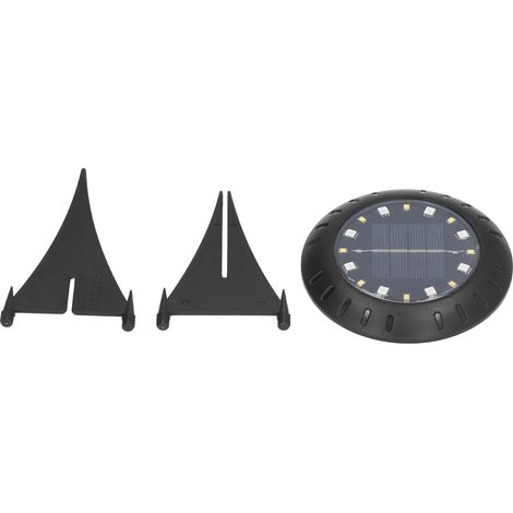 Lampes de sol solaires à LED RGB à charge automatique, étanches IP67, blanc chaud, pour extérieur-AquaForge