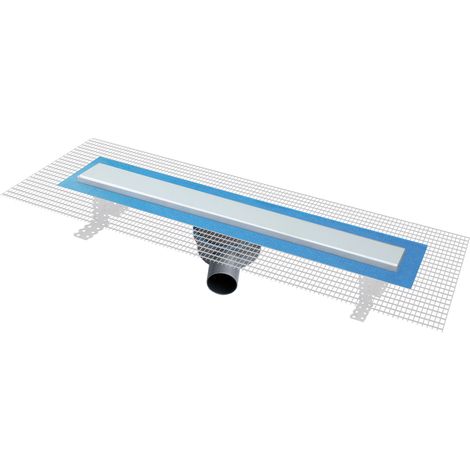 Caniveau de douche à l'italienne Pratiko2 600x60mm - Grille Piana - First Plast (1/4)