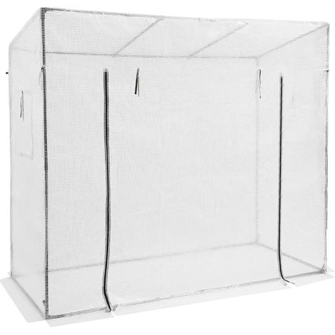 Invernadero, puerta corredera enrollable, protección de malla duradera, transparente (1/2)