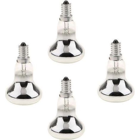 Lot de 4 Ampoules Spot R50 E14 40W Verre Blanc Chaud 220V Intérieur Extérieur (1/5)
