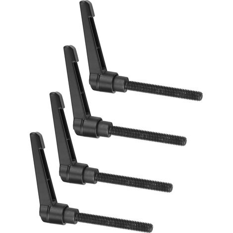 4 Poignées de Fixation Métalliques Réglables pour Machines, Filetage Mâle M8 (32mm), Lot de 4 (1/5)