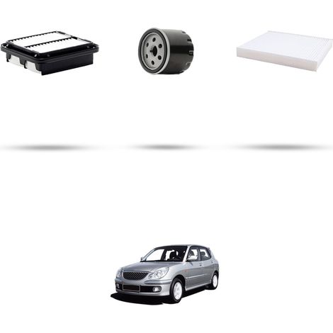 Kit tagliando 3 filtri compatibile con Daihatsu Sirion I 1.3 sport 75kw dal 2000 (1/5)