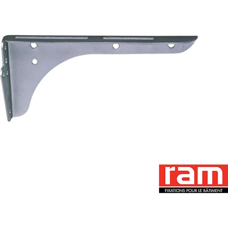 Sanitaire-Distribution – Kit de 2 consoles de lavabo en acier zingué – Longueur 320 mm – Supporte 100 kg – Fixation murale pour lavabo