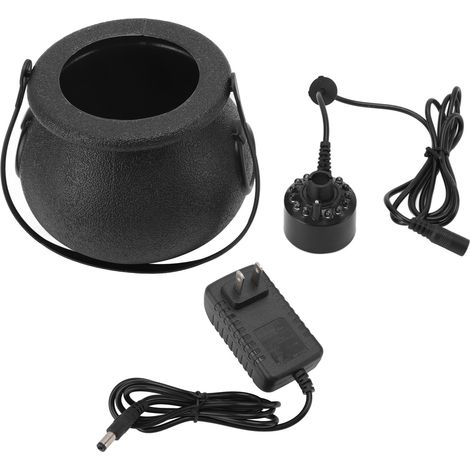 Halloween Atomizing Light Cute Spooky Black Pot Portable Halloween Ambient Light Halloween Decoration 100-240V US Plug (1/5)