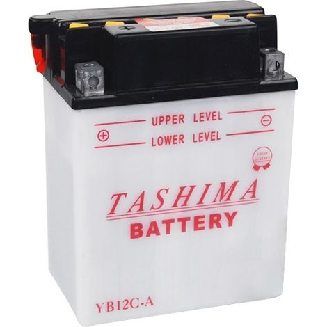 Batterie Plomb Tashima Renforcée 12v, 12a. L: 134, L: 80, H:175mm, + à Gauche Pour Quads. (livrée Avec Acide Séparé). - Batterie