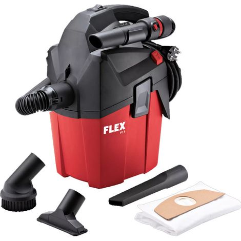 Flex – Aspirateur compact 481513 – 1200W – 6L – Dépression 23000Pa – Pour chantiers humides et espaces confinés (1/5)