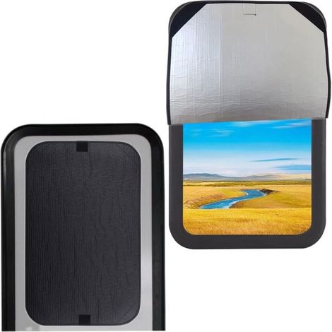 Türrollo für Wohnmobile – Lichtundurchlässiger Stoff – 40 x 63,5 cm – Für Sicht- und Sonnenschutz (1/5)