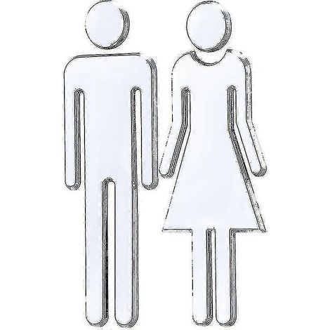 1 Paar abnehmbare 3D-Spiegel-Wandaufkleber aus Vinyl für Damen und Herren (silber) (1/5)