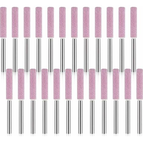 Confezione da 24 pietre per affilare motoseghe, 3x4,8 mm, strumento di lucidatura e rettifica per affilatrice per motoseghe (1/4)