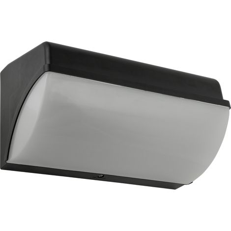 Applique Led da parete 20W Nero IP65 Bianco neutro 4000K Novaline