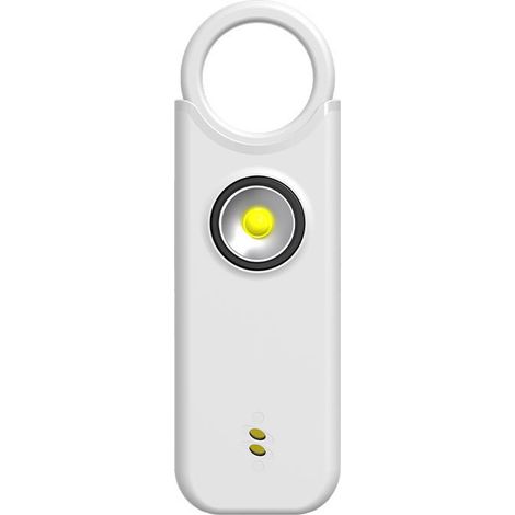 Alarme Personnelle - 135 dB - Rechargeable USB-C - Lampe LED - Sifflet Intégré - Porte-Clés Compact - Pour Sécurité Extérieure - 1 Pièce (1/5)