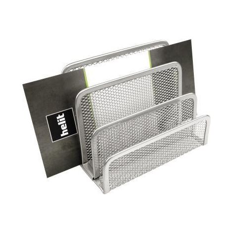 Briefständer the mail network 14 x 10,5 x 7,5 cm (B x H x T) Metall silber 3 Fächer (1/4)