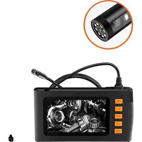 Caméra Endoscope, Écran de 4,3 Pouces, Étanche, 8MM Double Lentille-a, 5m-a (1/2)