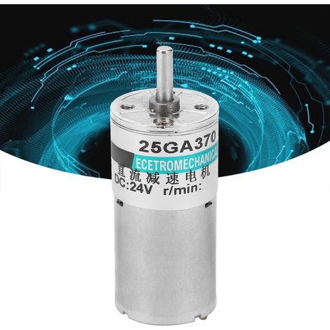 24-V-Gleichstrom-Miniaturgetriebemotor mit Halterung XD-25GA370+, niedrige Drehzahl (vorwärts und rückwärts), 300 U/min (1/5)