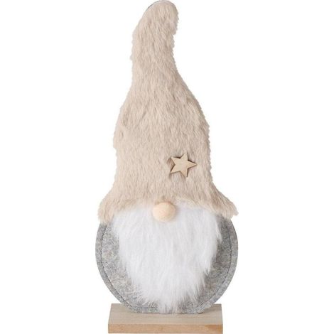 Boltze Golem figura decorativa grigia 29 cm feltro poliestere