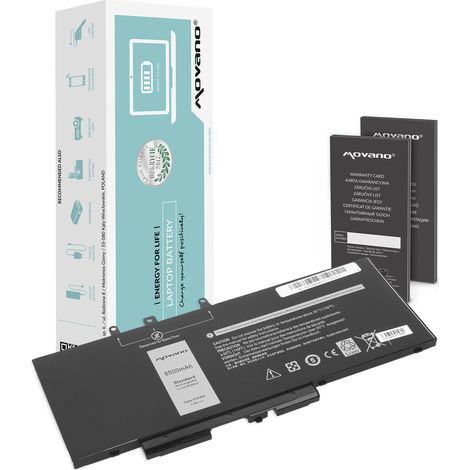 Batería GJKNX para Dell Latitude 5280, 5480, 5490 y 5590 (8500 mAh) (1/5)