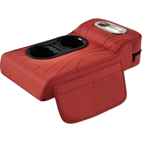 Coussin d'accoudoir de voiture – Coussin de soutien en mousse à mémoire de forme, repose-console centrale universel, en cuir souple robuste Amélioration du confort ergonomique pour les longs (1/5)