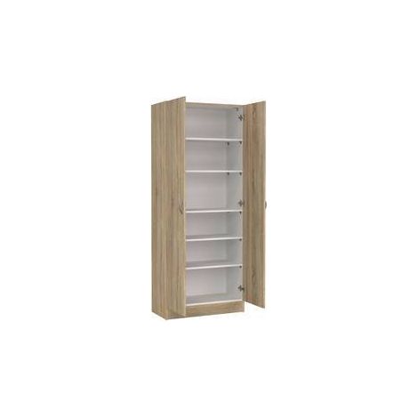 KIT ARMADIO MULTIUSO FOCUS 69X35X170 QUERCIA