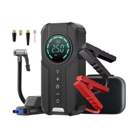 Pompe à Air de Démarrage D'Urgence de Voiture avec Compresseur 150psi et Banque D'Alimentation 2000A pour L'Éclairage de la Batterie de Démarrage B (1/4)