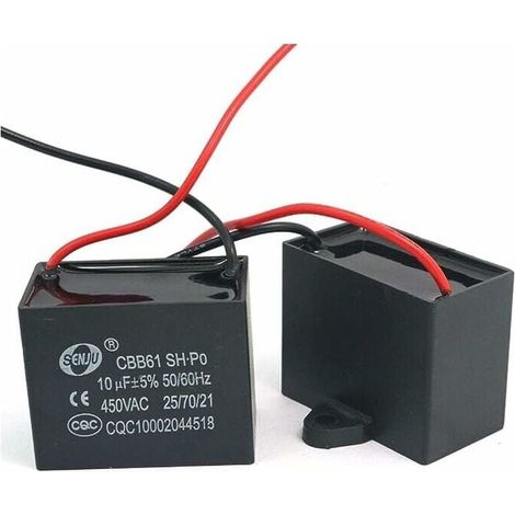 CBB61 450V AC 50/60Hz Fan Motor Power Capacitor 10uF MUMU (1/3)