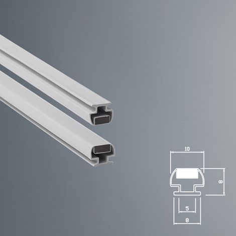 Guarnizione Magnetica Box Doccia in Gomma EC-MAG-8-41 - KIT 2 PEZZI Bianco