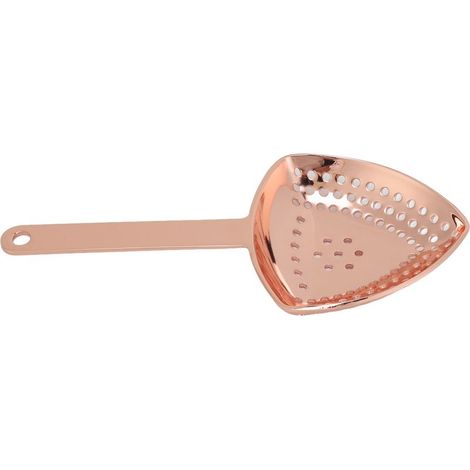 Unzerbrechliches dreieckiges Cocktailsieb, rostfrei, feine Filtration, dekorativ und professionell, kupferbeschichtet, für Bar und Zuhause. (1/5)