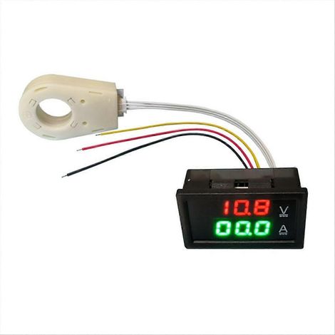 Hall-Effekt-Gleichstrom-Amperemeter/Voltmeter 0–300 V 400 A, Batteriemonitor 12/24/36/48/60 V (1/5)