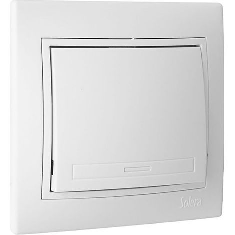 Solera – Interrupteur bipolaire 10AX 250V – Contacts argentés à haut pouvoir de coupure – Vissage pour maintien sécurisé – Pour installation électrique (1/3)