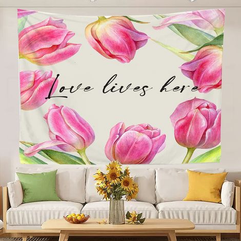 Tapisserie murale amusante et originale pour la chambre d'une femme ou d'une adolescente. 150x130cm (1/5)