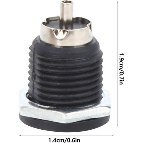 Prise de courant haute intensité DC-022D pour la recharge de véhicules électriques (5 A) - Panneau à connexion directe, écologique et résistant aux hautes températures (1/5)