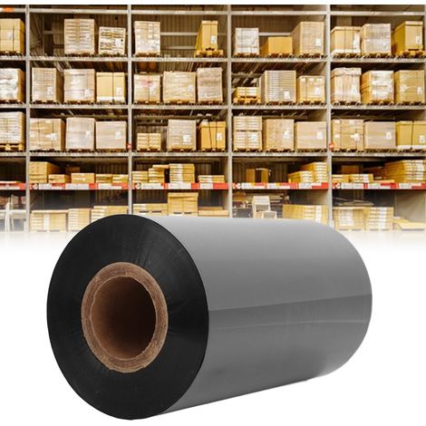 Ruban en résine noire KB003 pour imprimantes d'étiquettes autocollantes, 110 mm x 300 m (1/5)