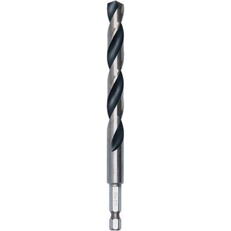 Broca para metal HSS PointTeQ, Hex (10.0 mm) BOSCH 2608577537 (1/4)