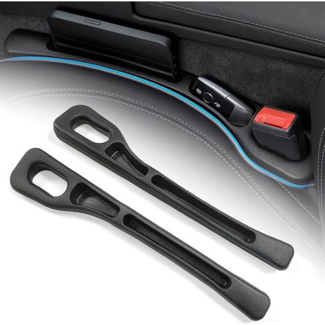 2 Pieces Universal Car Seat Gap Filler Car Seat Organizers, Car Seat Side Filler for Car, SUV, Truck (Black)