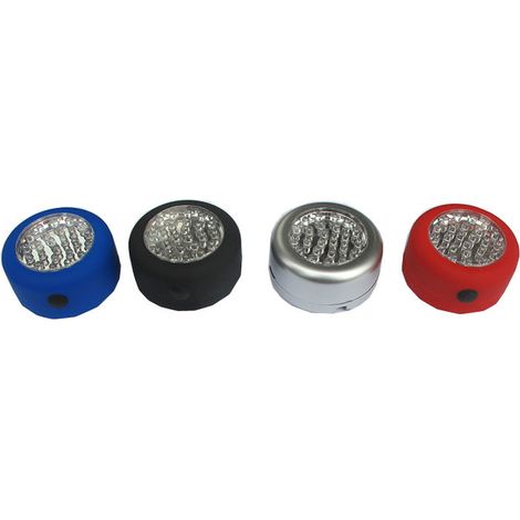 4 lampes LED rondes magnétiques de 65 mm – Classe A + – alimentées par 3 piles AAA – fixées par des crochets et des aimants (1/5)