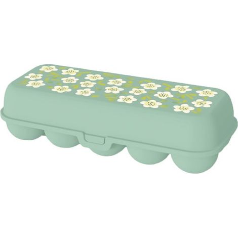KOZIOL - EGGS TO GO BOITE 10 ŒUFS Bloomies Camelia