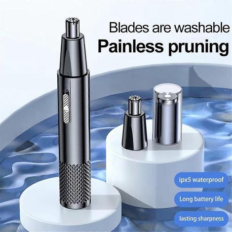 Nouveau produit : Tondeuse à poils de nez électrique pour hommes, rechargeable par USB ---