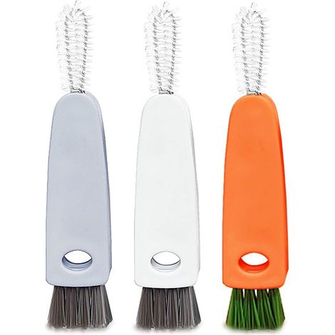 3 pièces 3 en 1 Petite Brosse de Nettoyage et Brosse à Paille (1/5)