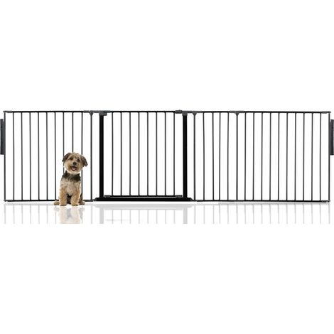 Bettacare Premium Multi Panel Flexible Pet Barrier, up to 272cm Wide, Black, 70cm High