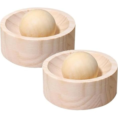 Machine à raviolis en bois, machine manuelle pour raviolis avec moule en bois, presse à pate pour bao bun empanada pour maison, cuisine, restaurant (jaune, 2 pièces) (1/5)